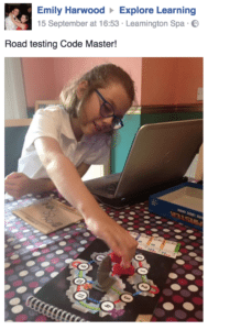 Pheobe playing Code Master