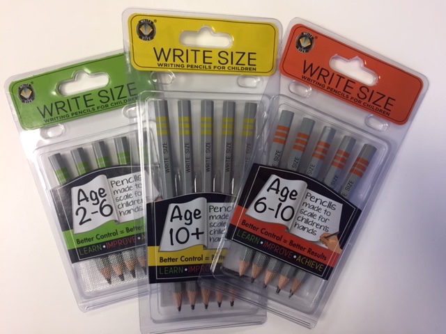 Write Size Writing Pencils For Children Aged 6-10 Years Made To Scale For