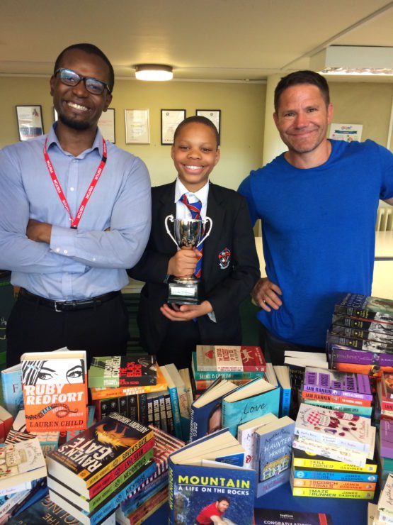 Winner David Williams with Steve Backshall
