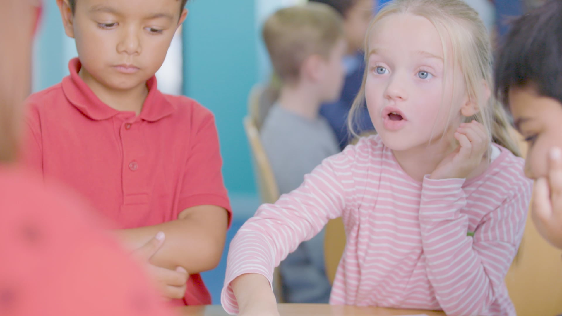 Children talking at Explore Learning