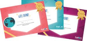 Explore Learning certificates
