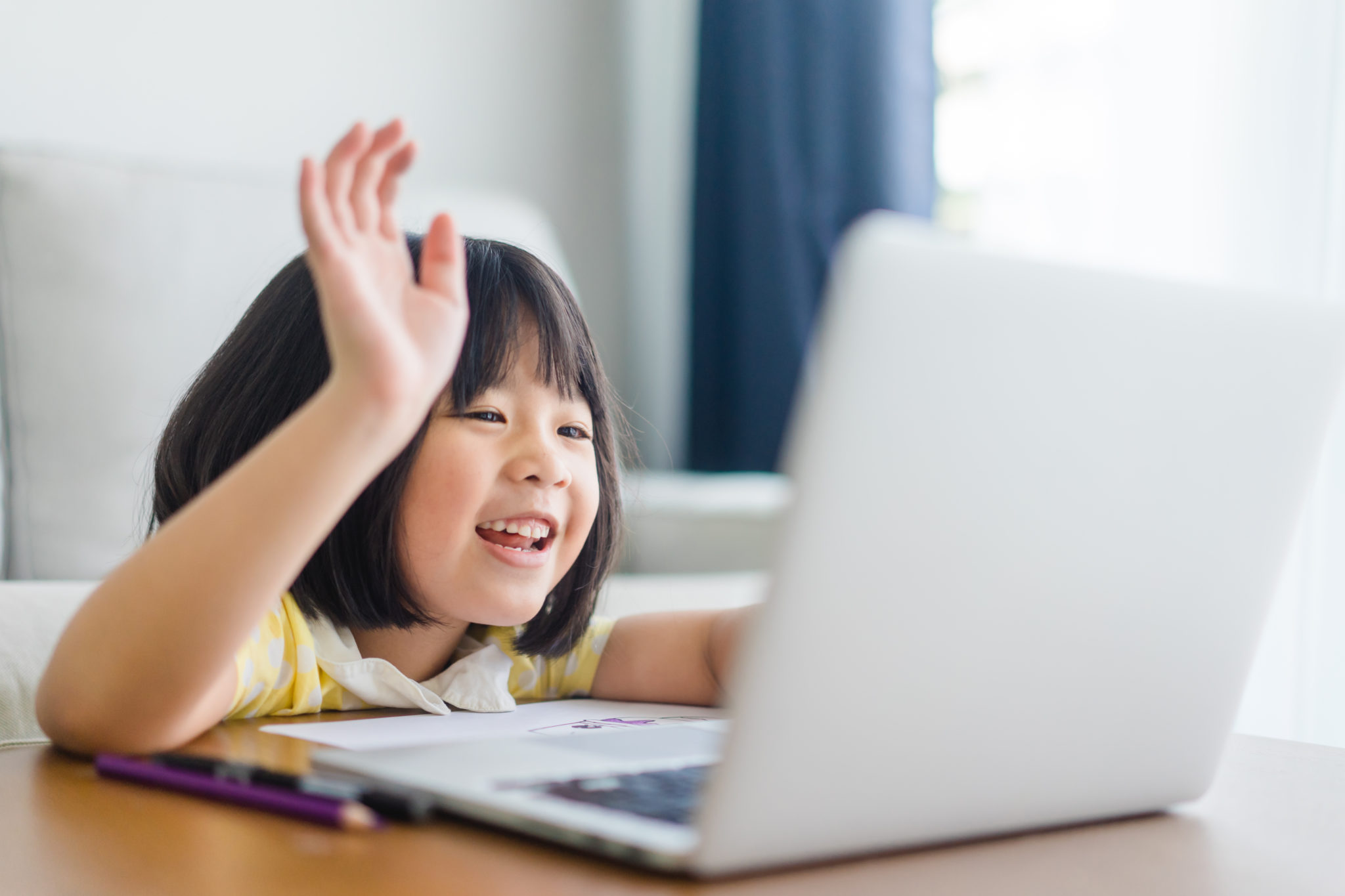 Child using Explore at Home