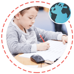 Learning with a disability - student learning icon