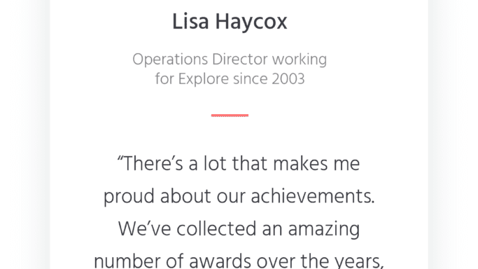 Operations Director Lisa Haycox quote