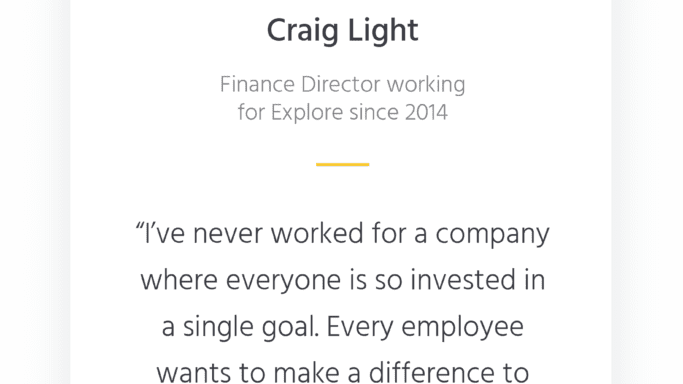 Finance Director Craig Light quote
