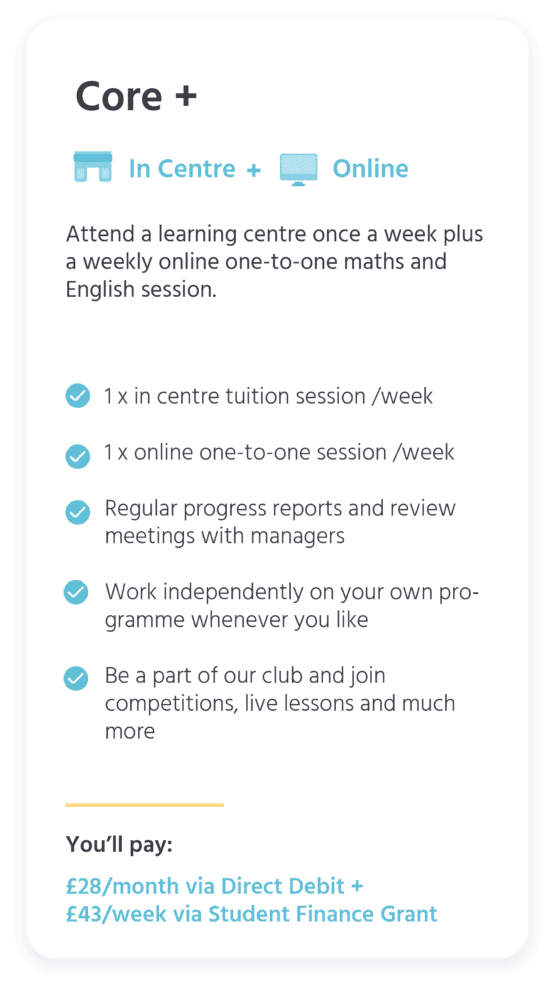 Core+ membership infographic