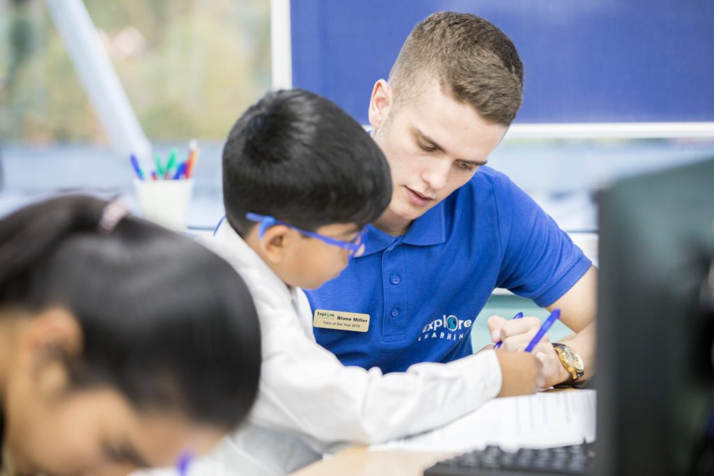A tutoring session at Explore Learning