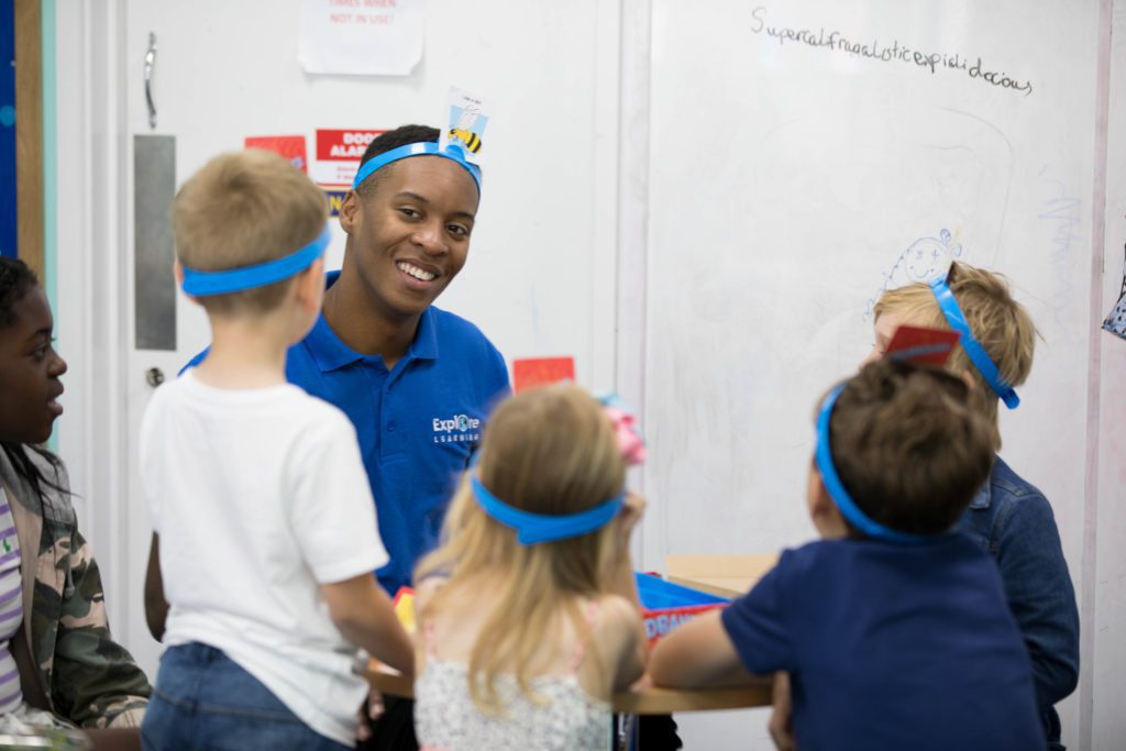 An Explore Learning tutor with students